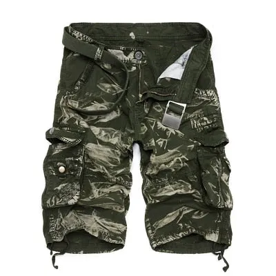 Mens cargo shorts Camouflage Military