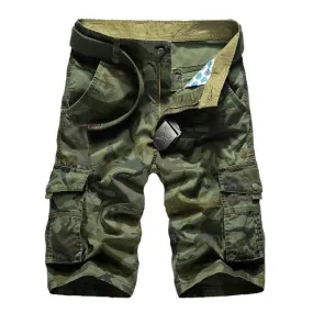 Mens cargo shorts Camouflage Military