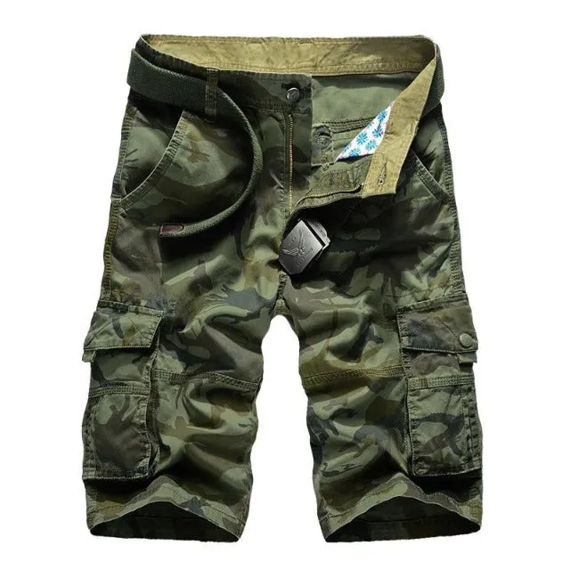 Mens cargo shorts Camouflage Military