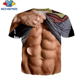 Muscle Magic: Fun Fake Muscle Tees!