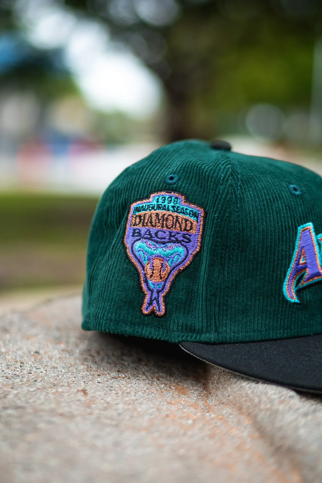 New Era Arizona Diamondbacks 1998 Inaugural Season Good Grey UV (Forest Corduroy/Black)