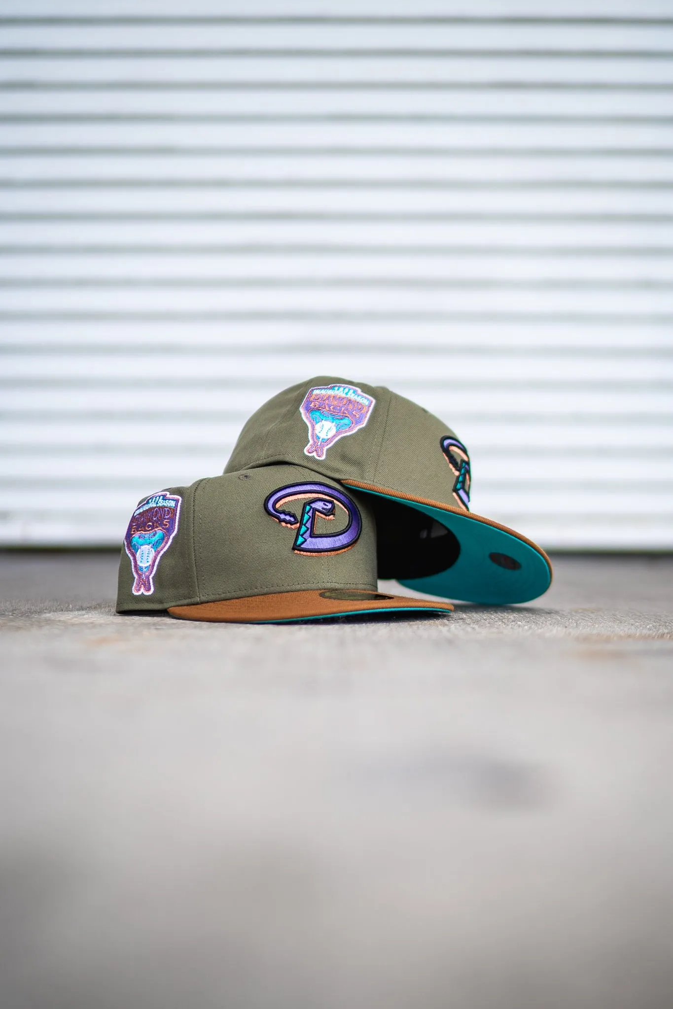 New Era Arizona Diamondbacks 1998 Inaugural Season Teal UV (Olive/Tan)