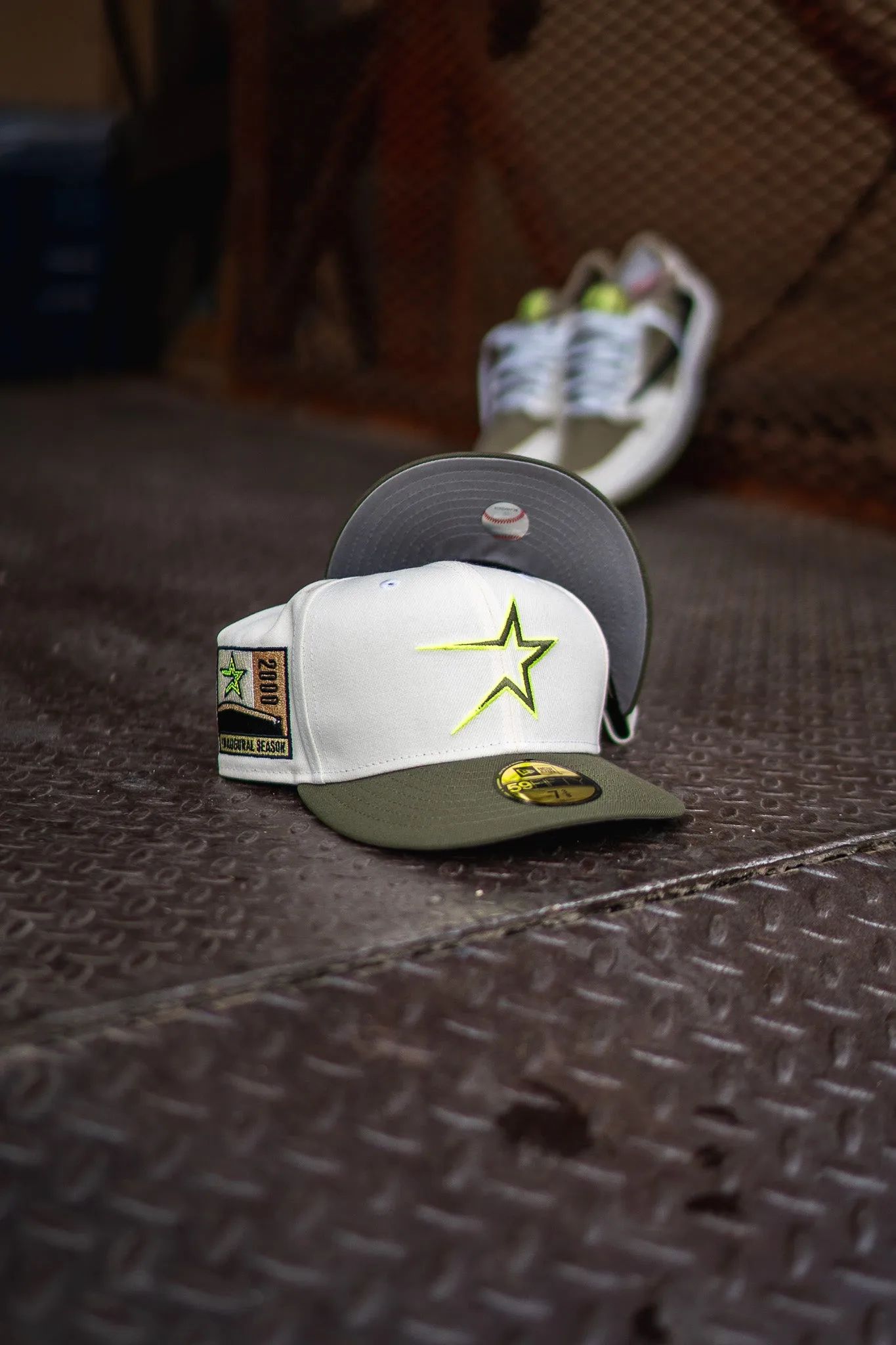 New Era Houston Astros 2000 Inaugural Grey UV (Off White/Olive)