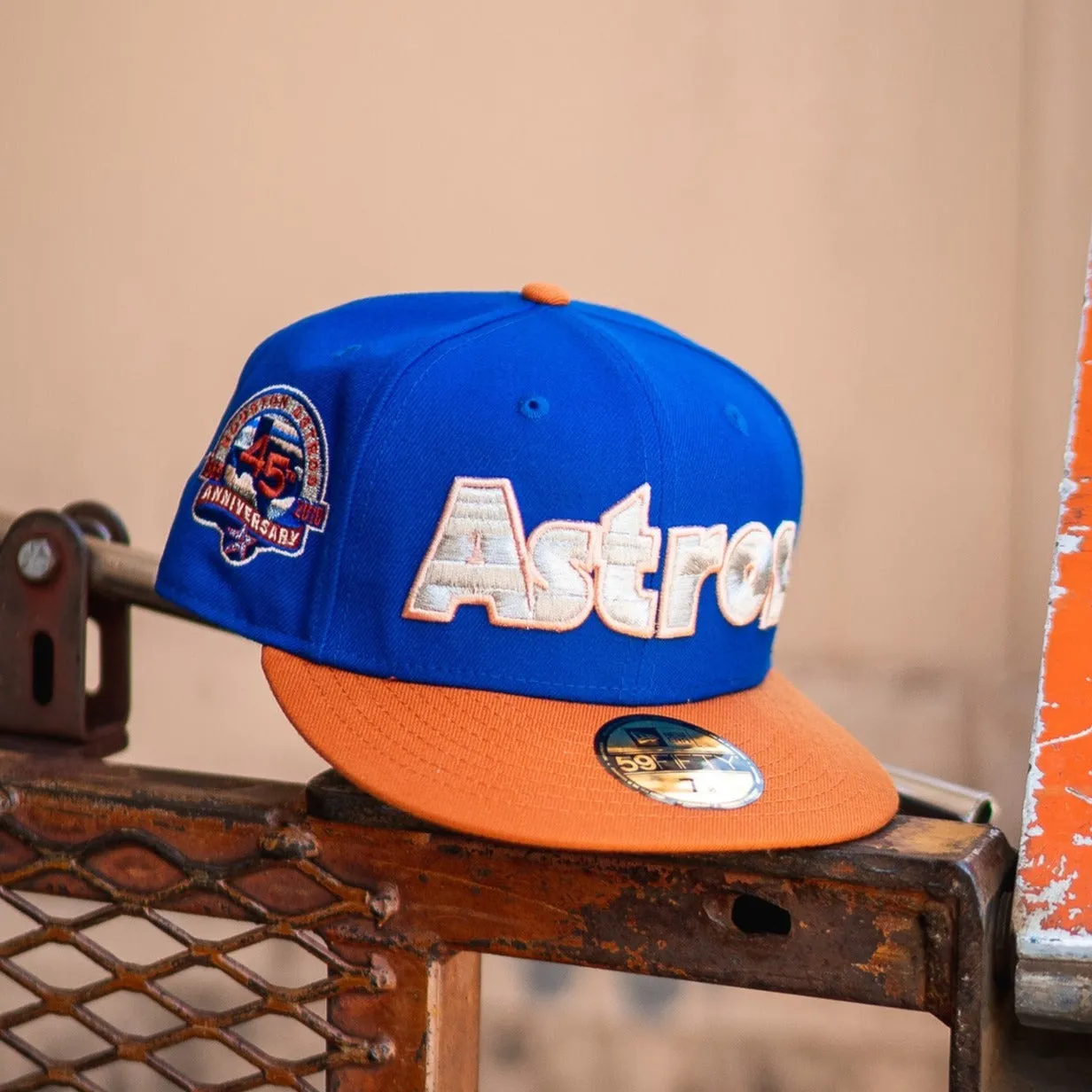 New Era Houston Astros 45th Anniversary Good Grey UV (Azure/Clay Orange)