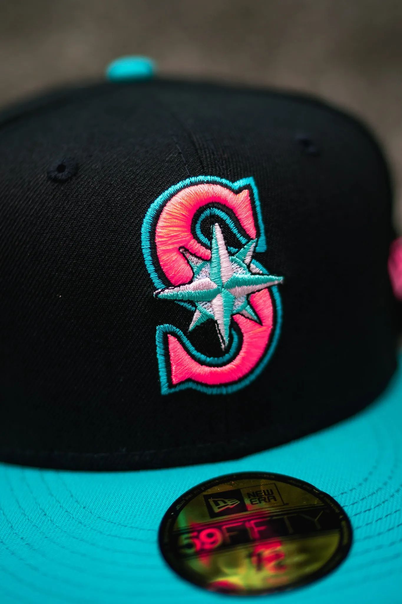 New Era Seattle Mariners 40th Anniversary Mint UV (Black/Teal)