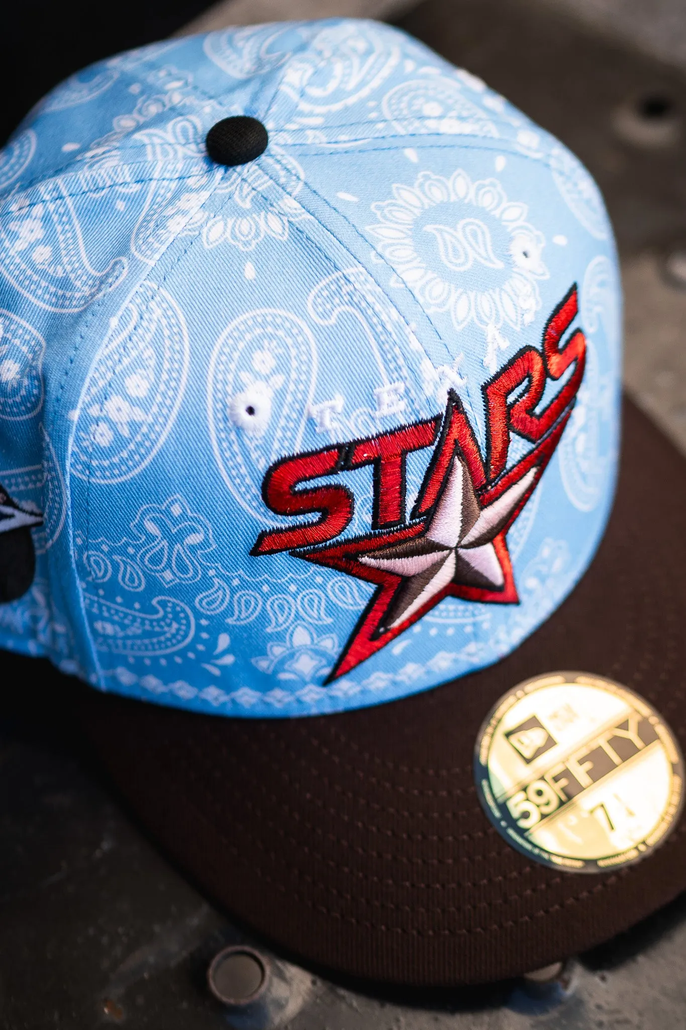 New Era Texas Stars 5th Anniversary Grey UV (Sky Paisley/Mocha)