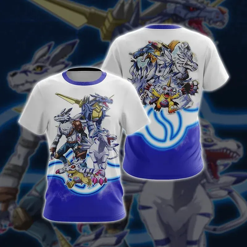 Anime T-Shirts Digimon Adventure 3D Printed Streetwear Unisex Fashion Oversized Short Sleeve T Shirt Kids Tees Tops Clothing