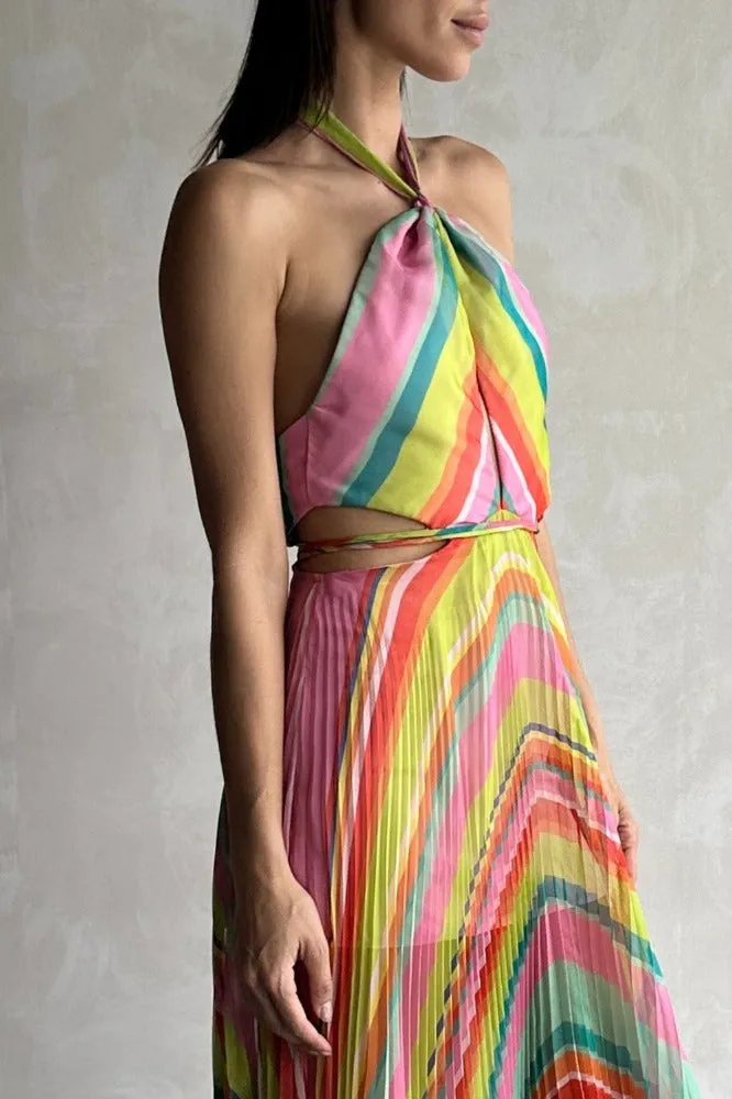 Pleated Long Dress