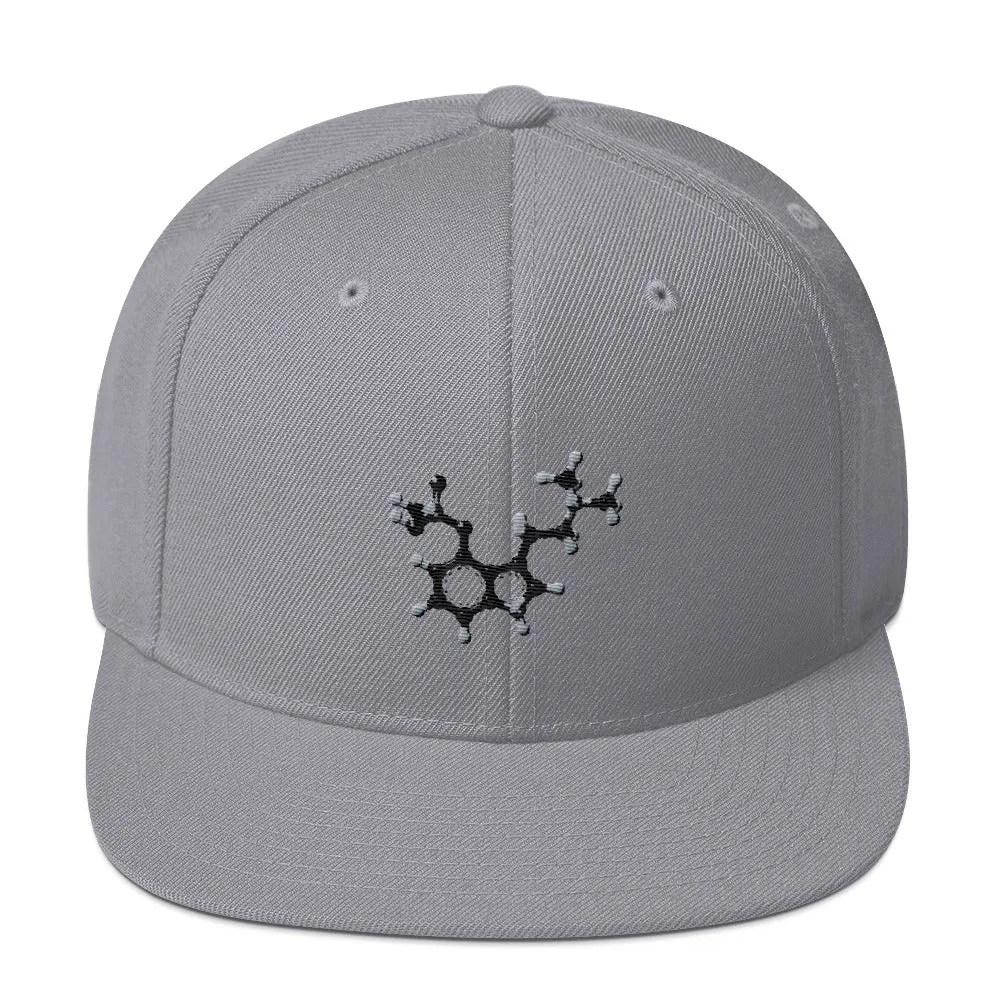 PSILOCYBIN MOLECULE HAT WITH BLACK THREAD