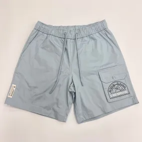 SMOKE RISE Printed Pitstop Polished Twill Short