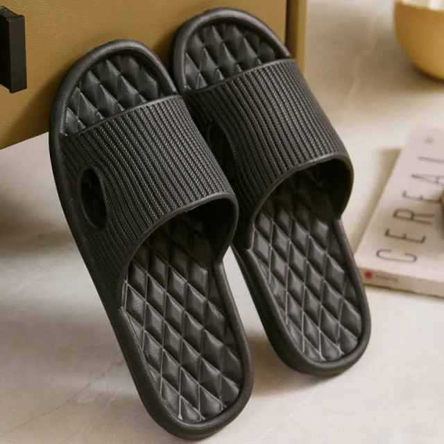 Orgavy Foot Massaging Slides Comfortable Non Slip Sandals For Men And Women