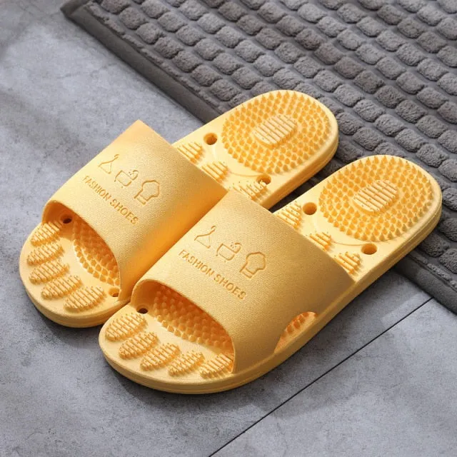 Orgavy Foot Massaging Slides Comfortable Non Slip Sandals For Men And Women