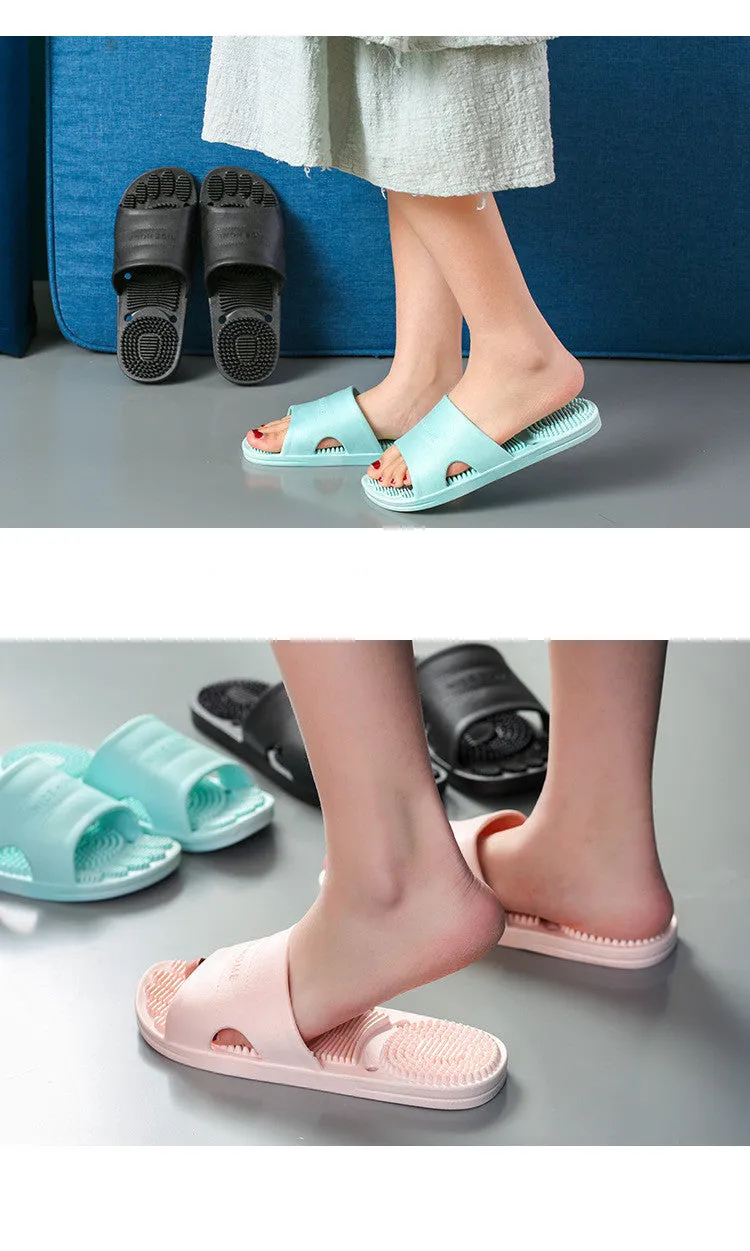 Orgavy Foot Massaging Slides Comfortable Non Slip Sandals For Men And Women