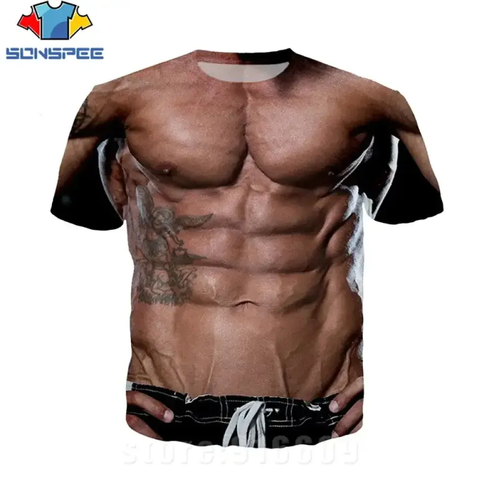 Muscle Magic: Fun Fake Muscle Tees!