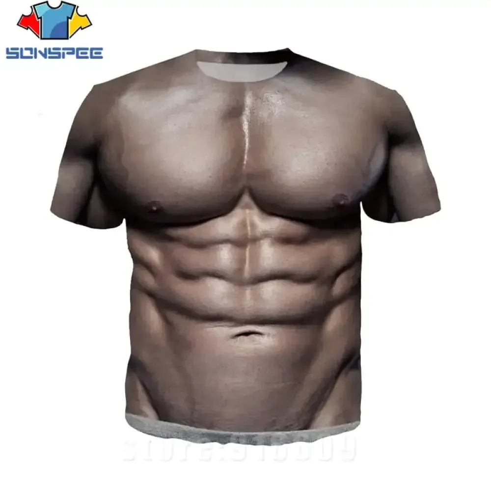 Muscle Magic: Fun Fake Muscle Tees!