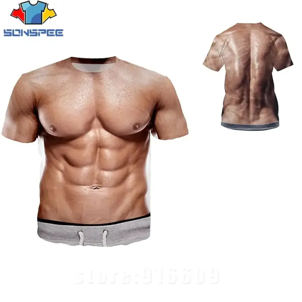 Muscle Magic: Fun Fake Muscle Tees!