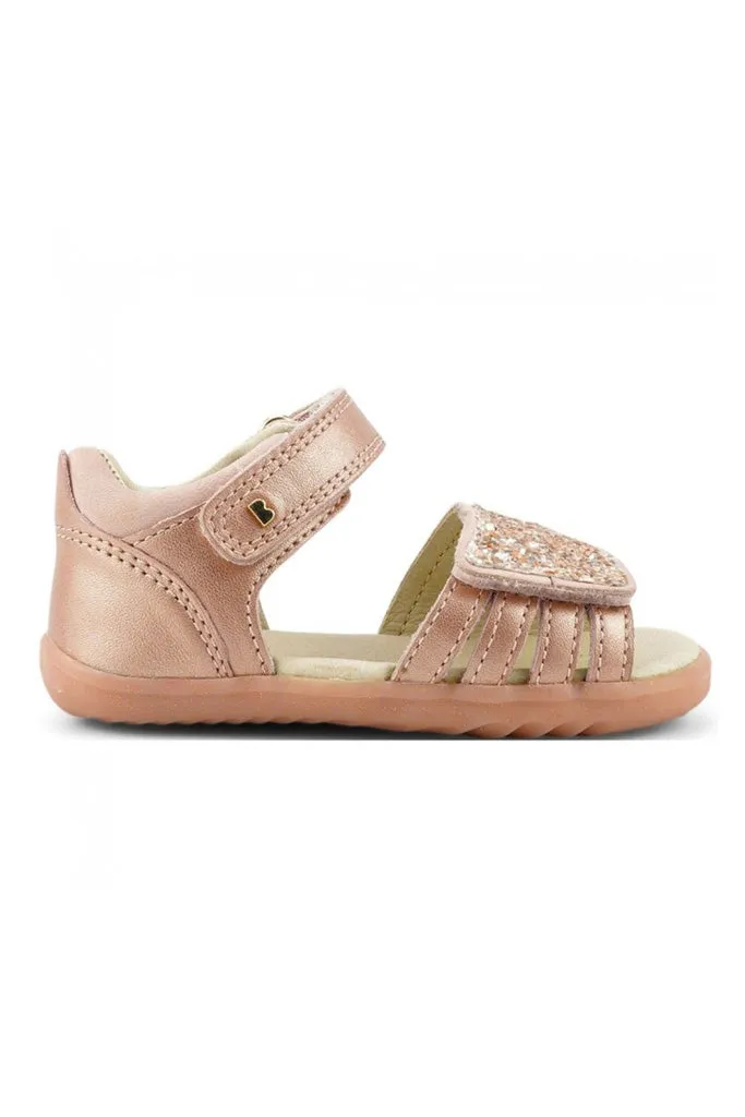 Rose Gold Sparkle Gem Sandals Step Up