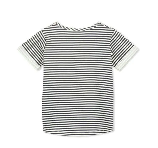 Palm Stripe Tee (Milky Kids)