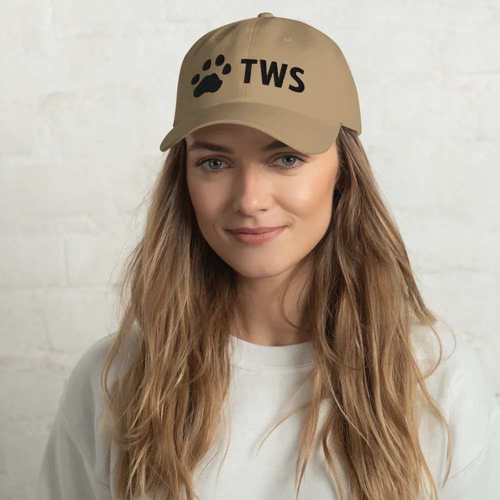 The Wildcat Sanctuary Paw Print Dad Hat