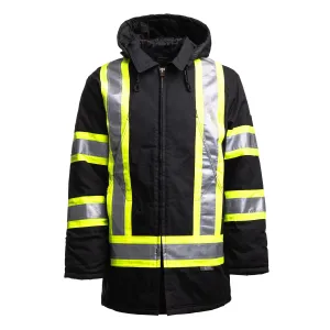 Tough Duck Parka Hi-vis Black - S157