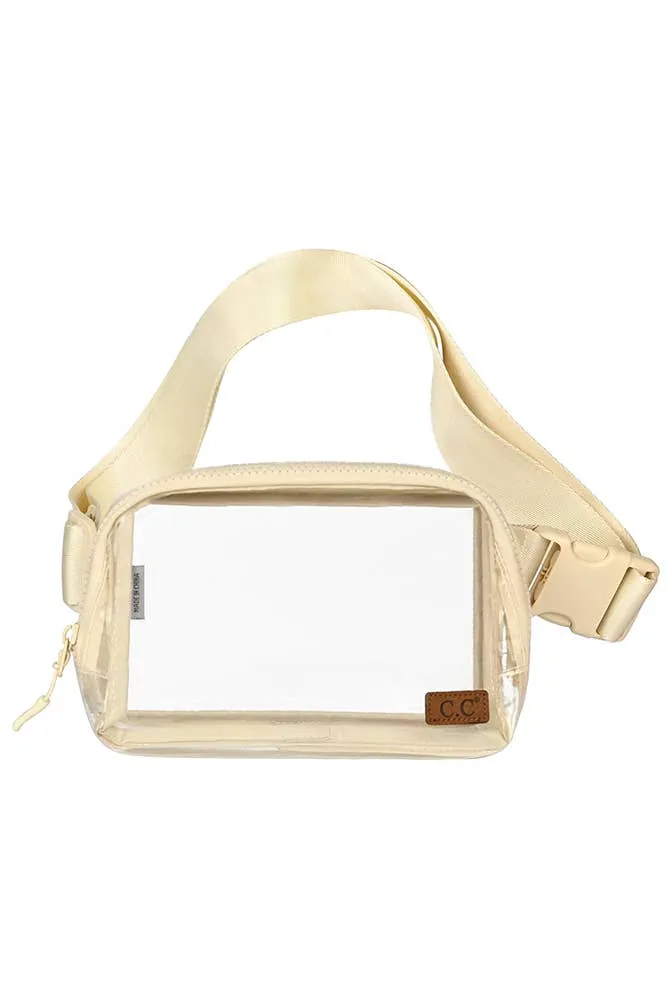 C.C Clear Stadium Ivory Fanny Pack