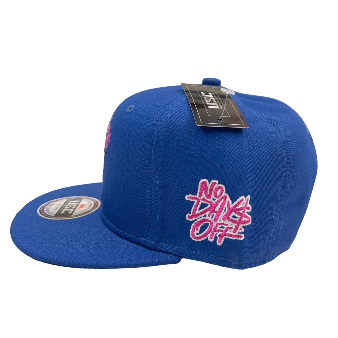 US Cotton No Days Off Snapback Hat (Blue) / 2 for $15