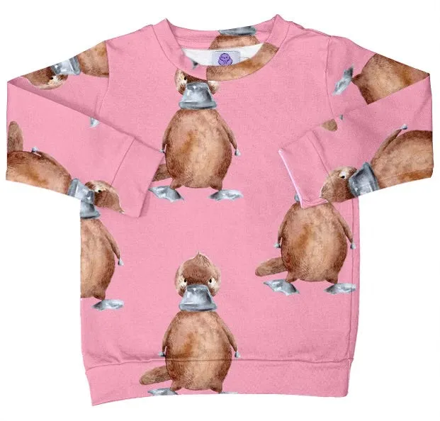 Vintage Pink Platypus Kids' Jumper