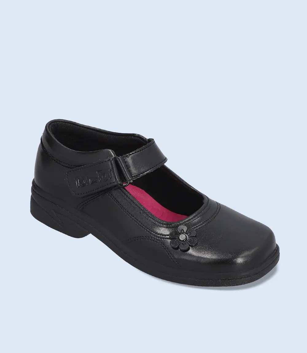 KG0014-BLACK-Girls Casual School Shoes