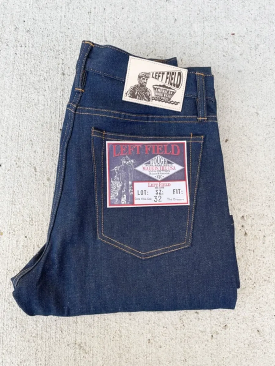 Left Field NYC Greaser 1968 Cone White Oak 13 oz NON Selvedge Denim (size down, running  1 ) Check Specs