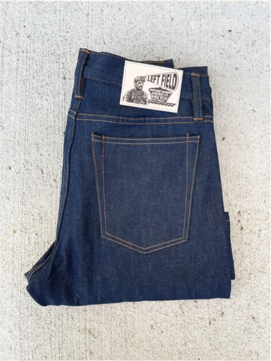 Left Field NYC Greaser 1968 Cone White Oak 13 oz NON Selvedge Denim (size down, running  1 ) Check Specs