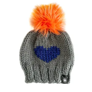 Zero Waste : Big Heart Pom-Pom Beanie